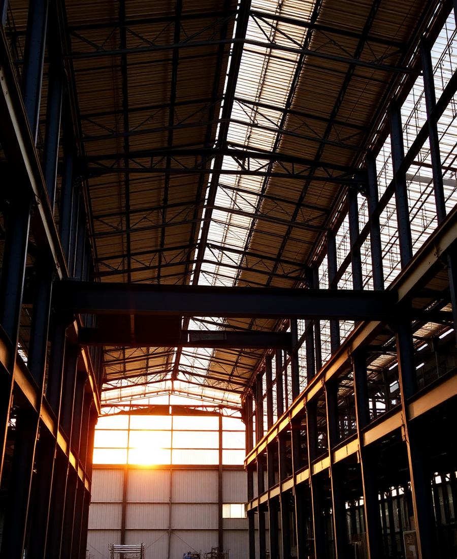 Estrutura metálica industrial